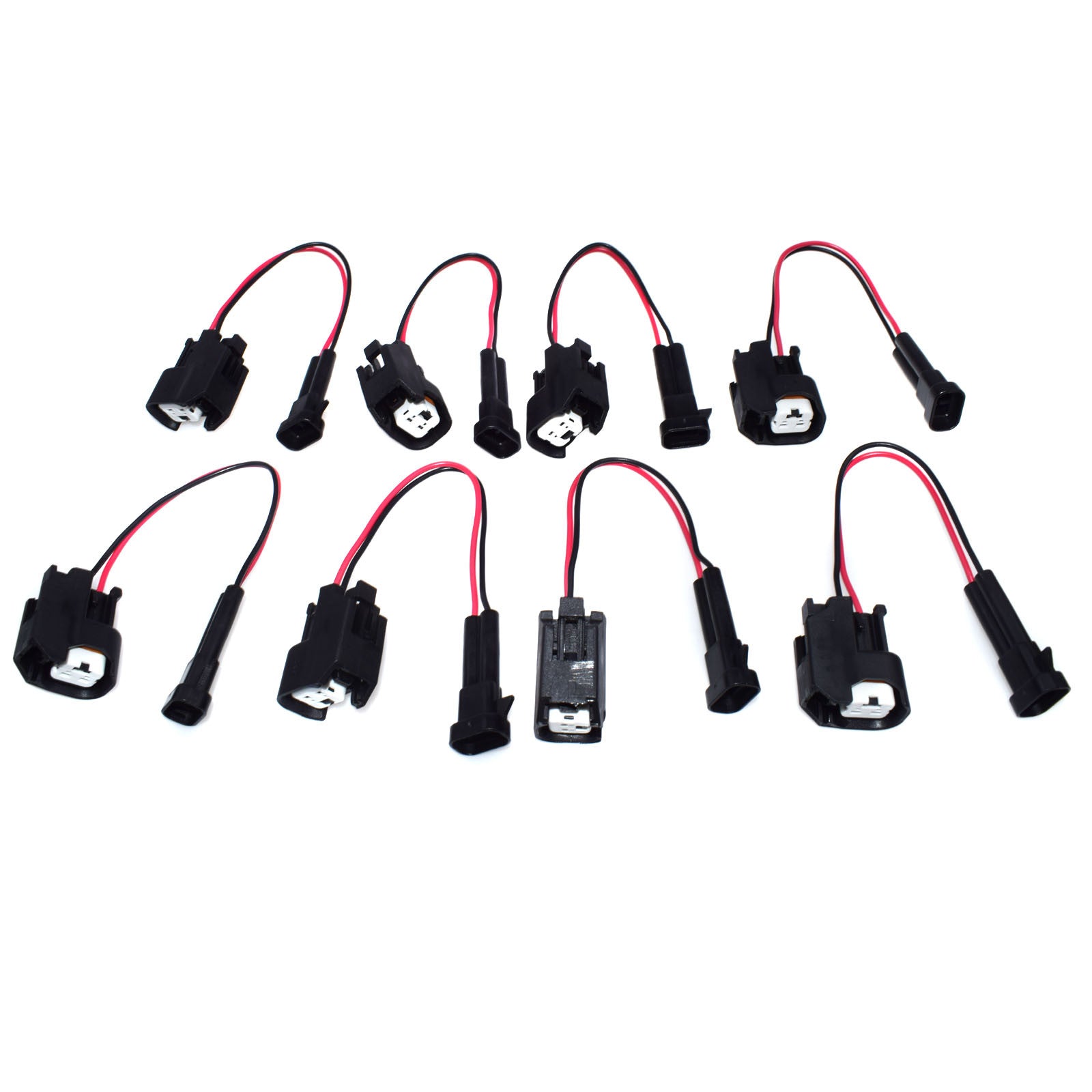8 Pack LQ4 LQ9 48 53 60 Wiring Plug to LS2 LS3 LS7 Injector Adapter Brand New - v