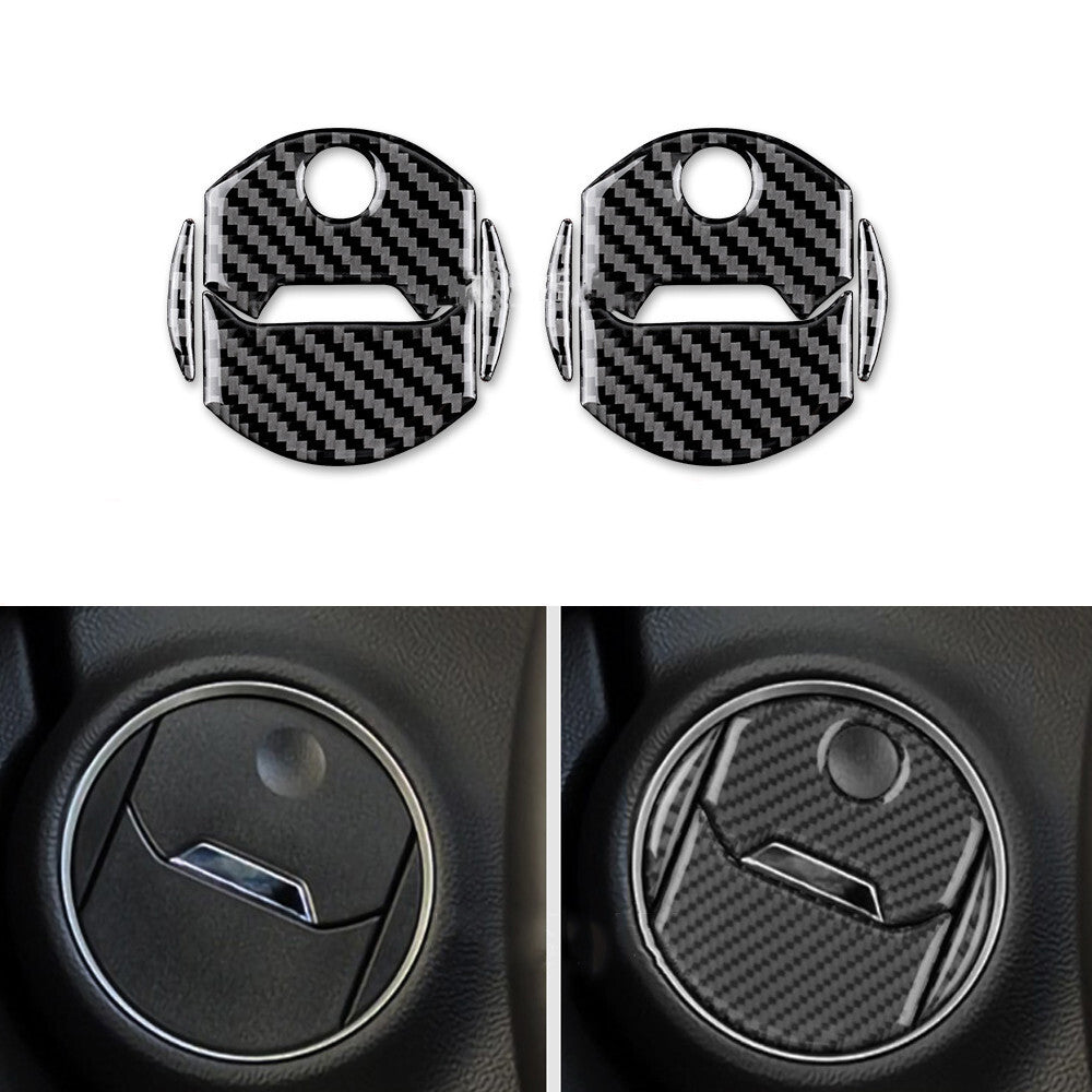 New 2-piece glossy black boiler side camera protective cover decoration suitable for 2021-2023 for Model 3- v
