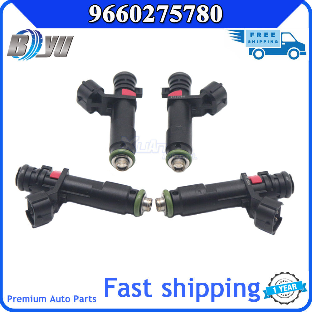 Fuel injector 9660275780 suitable for Peugeot 307, 407, 408, 308, 807, for Citroen C4, C5, C6, C8, and 4x models.