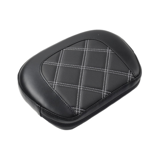 White Stitching Passenger Sissy Bar Backrest Pad for Harley Electra Road Glide Q