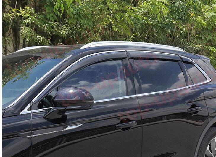 6Pc for Lincoln Nautilus 2019-23 Window Wind Visor Sun Rain Guard Vent Deflector