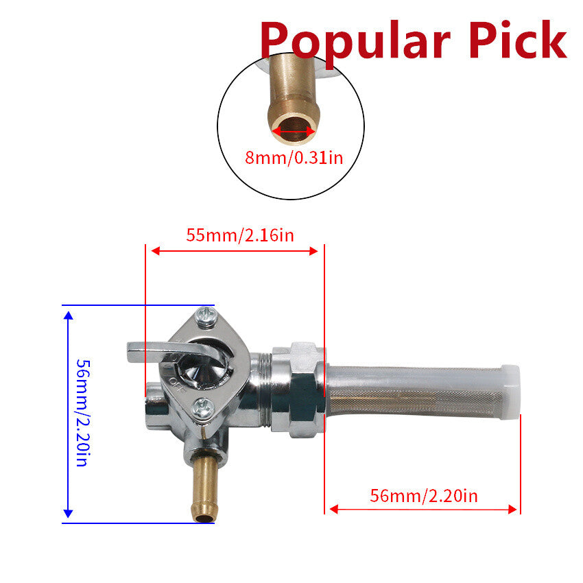 Petcock Fuel Valve for Harley-Davidson FLSTF Fat Boy 1991-1994 62167-81 Fat Boy Q