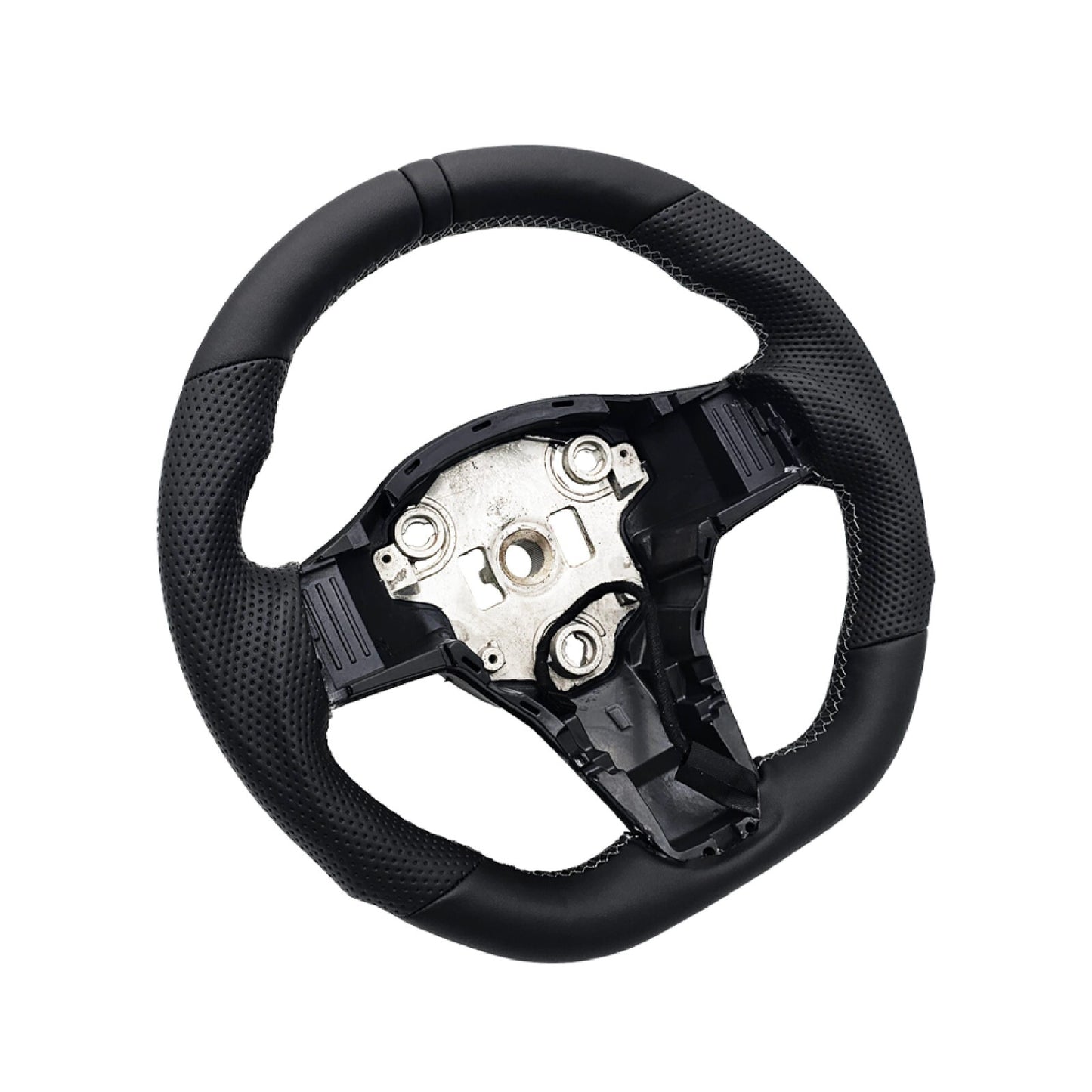 For Model 3 for Model Y HEATED Black Ring Sport Leather Steering Wheel n
