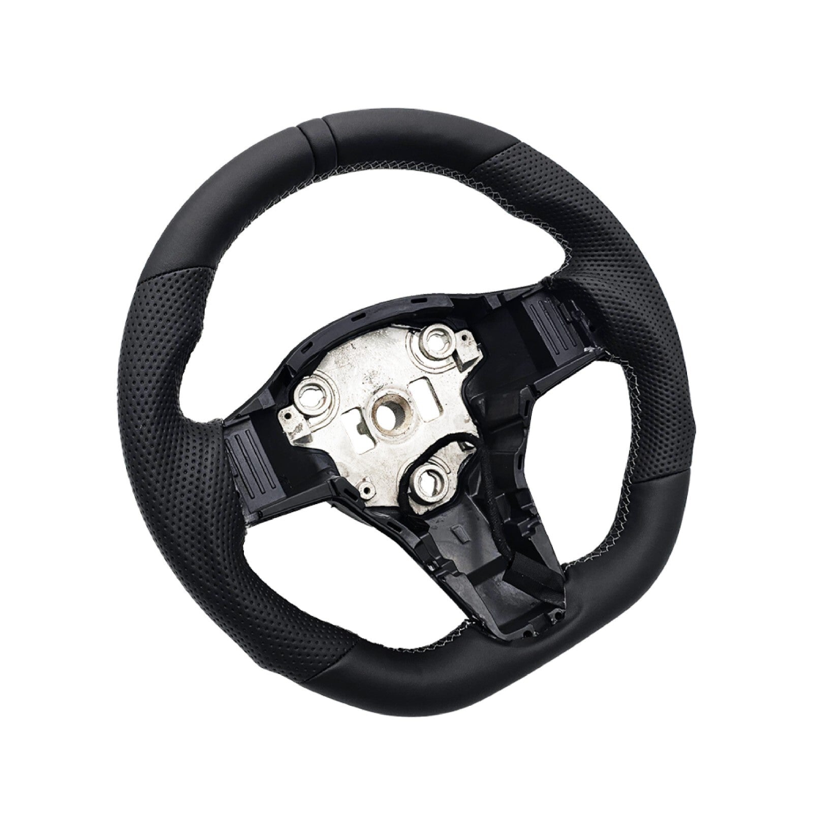 For Model 3 for Model Y HEATED Black Ring Sport Leather Steering Wheel n