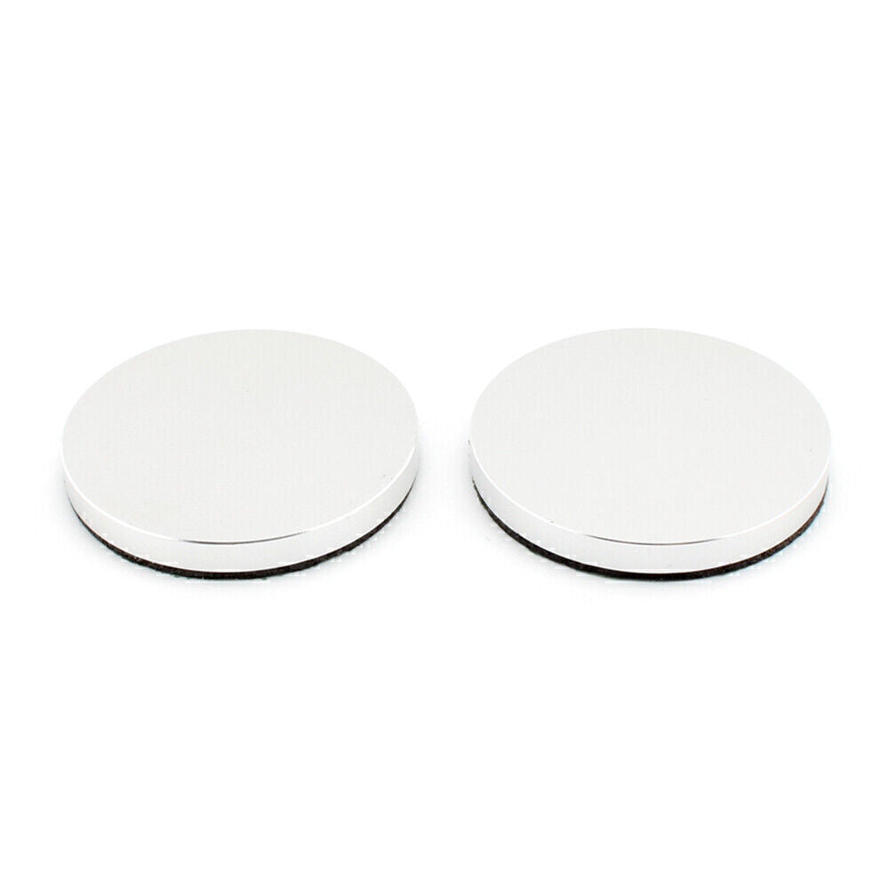 2PCS Motorcycle Handlebar Riser Top Clamp Decoration Cover for Harley Silver