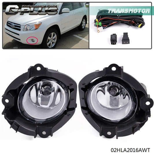 Fits 2006 - 2008 for RAV4 Front Bumper Clear Fog Light Driving Light - v