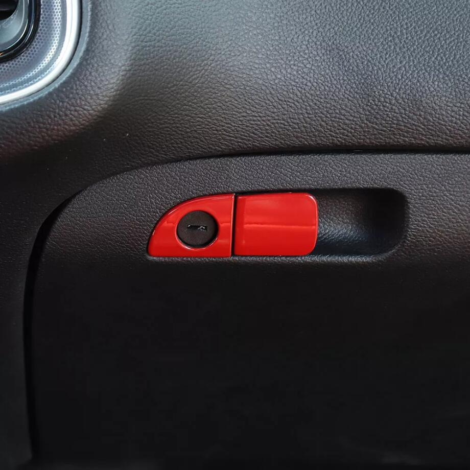 For 2011-2023 for Chrysler 300/Charger Red Passenger Storage Box Handle Trim Covers v