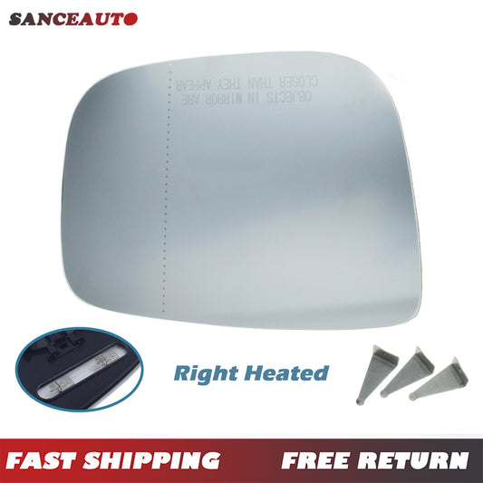 Right-hand passenger heated mirror glass with support plate suitable for Volvo XC60 31217278- (model number 10-17) n
