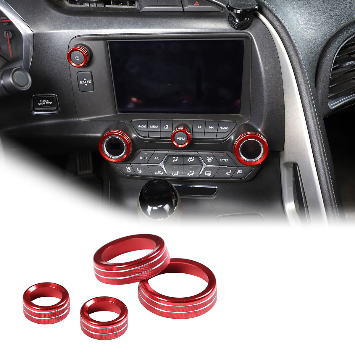 Carbon Fiber Shift Paddle Trim Cover in Black for Corvette C8 2020 - 2023- v