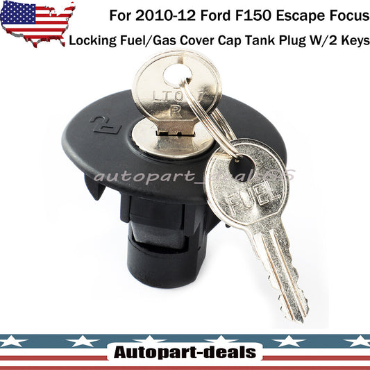 Locking Fuel Gas Cover Cap Tank Plug With 2 Keys 8U5Z9C268B  for ford  F150 Escape Q