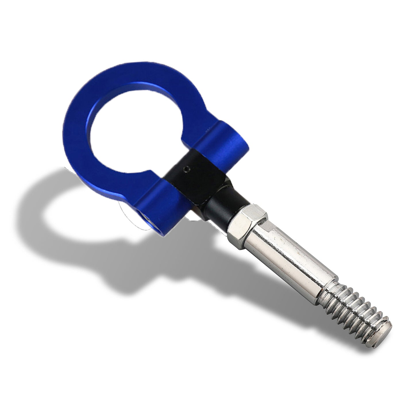 Racing Sports Blue Folding Ring Heavy Duty Tow Hook for 06-19 for Mazda MX5 Miata Q