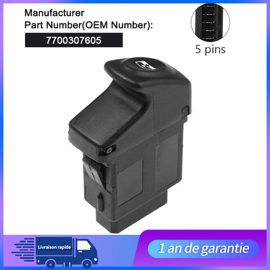 BOUTON DE LEVE VITRE pour CLIO 2 KANGOO MEGANE SCENIC = 8200090316 7700307605 n