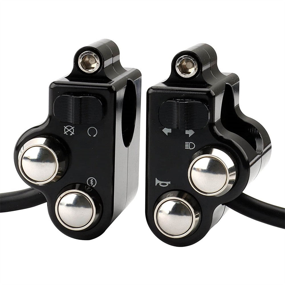 1Pair Motorcycle Handlebar Switch Control 125mm Racer Modified Part  Harness Q