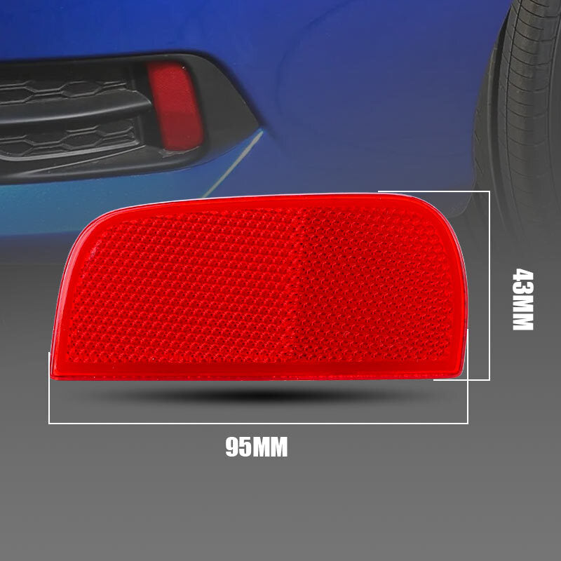 Right Rear Bumper Reflector Lens Red For 16-21 10th Gen for Honda for Civic Sedan/Coupe