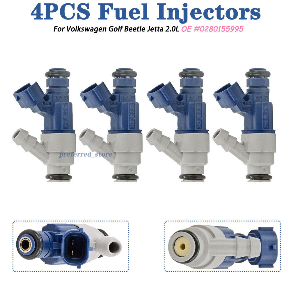 4-piece fuel injector kit 0280156240 suitable for 2001-2005 for Jetta , for Golf , Beetle 2.0L L4 v