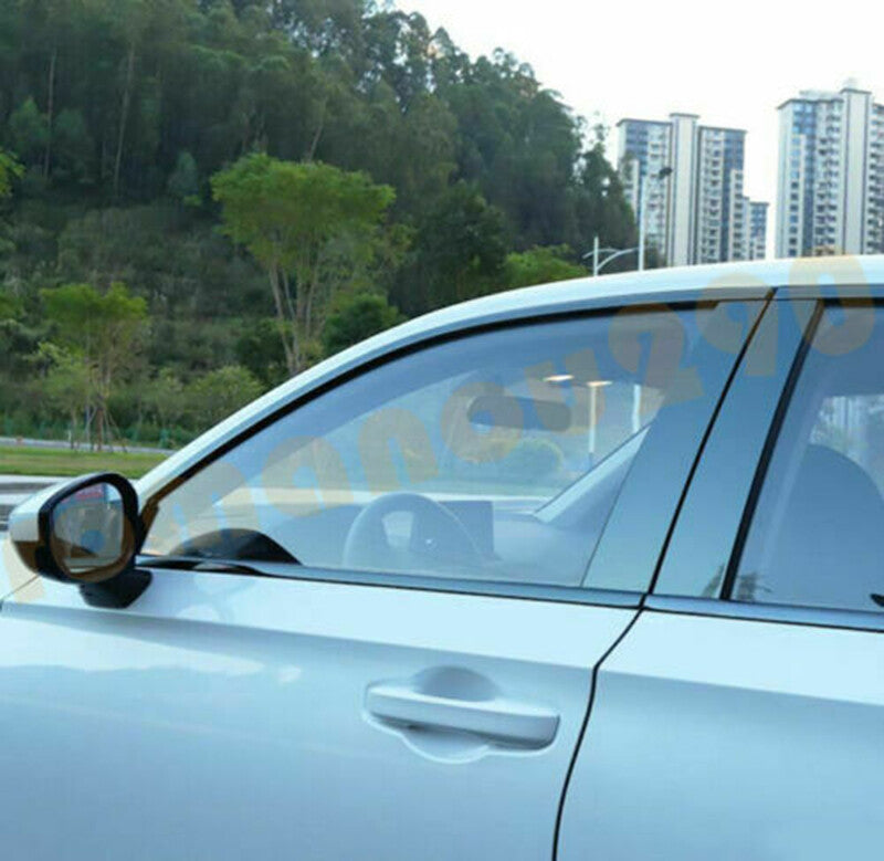 for Honda for Civic 2022-2023 Black Steel Full Window Sill Trim Molding Cover trim