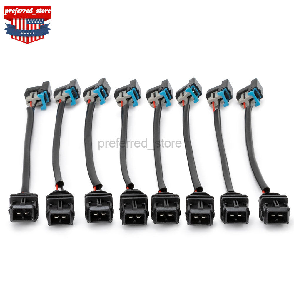 8x Fuel Injector Wiring Harness Adapter for Jetronic EV1 to for Mini Delphi Multic 2- v