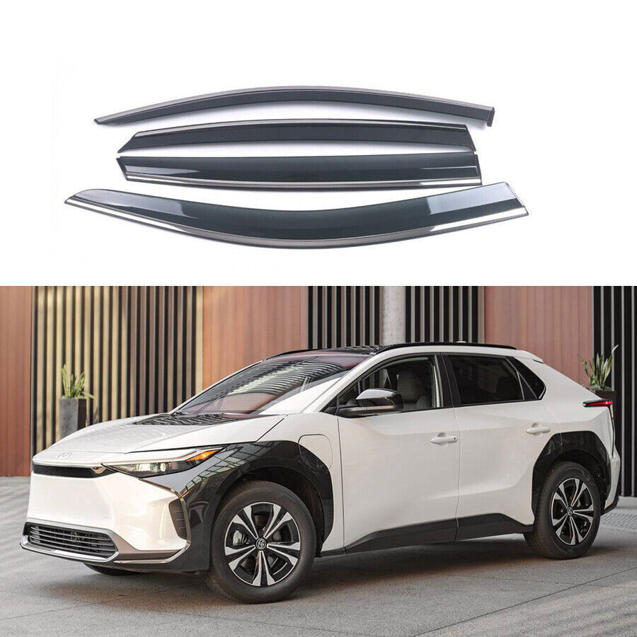 for Toyota BZ4X 2023-2024 Side Window Wind Visors Sun Rain Guard Vent Deflectors