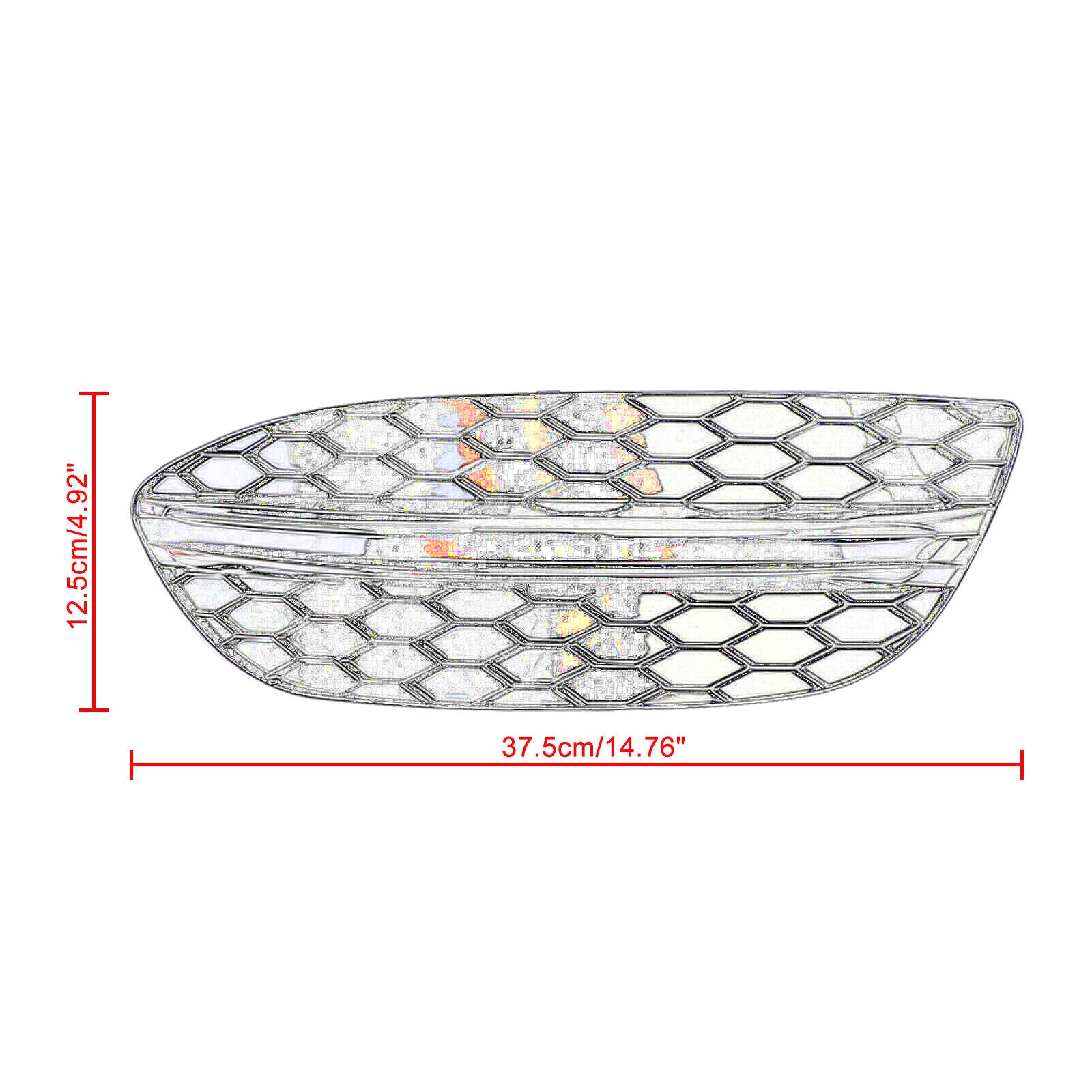 pair of chrome grille covers for the front bumper fog lights are suitable for the for Mercedes-Benz W205 2015-2018.