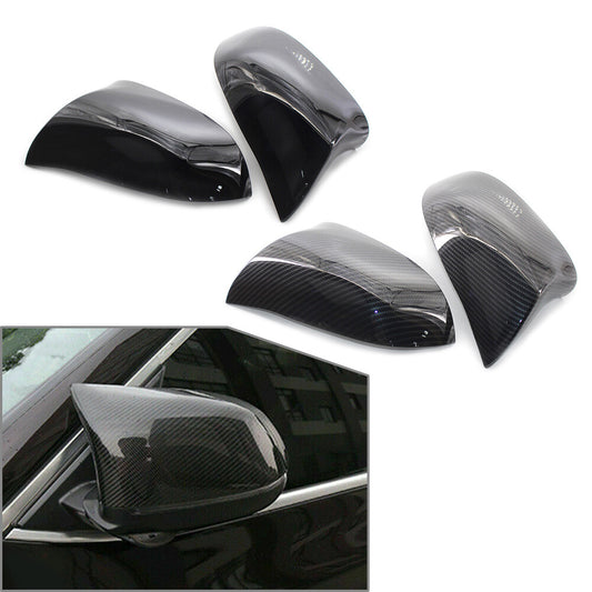 Pair Rear View Mirror Cover Trim For 2014-2018 2015 2016 2017 for BMW X5 F15 X6 F16 Q