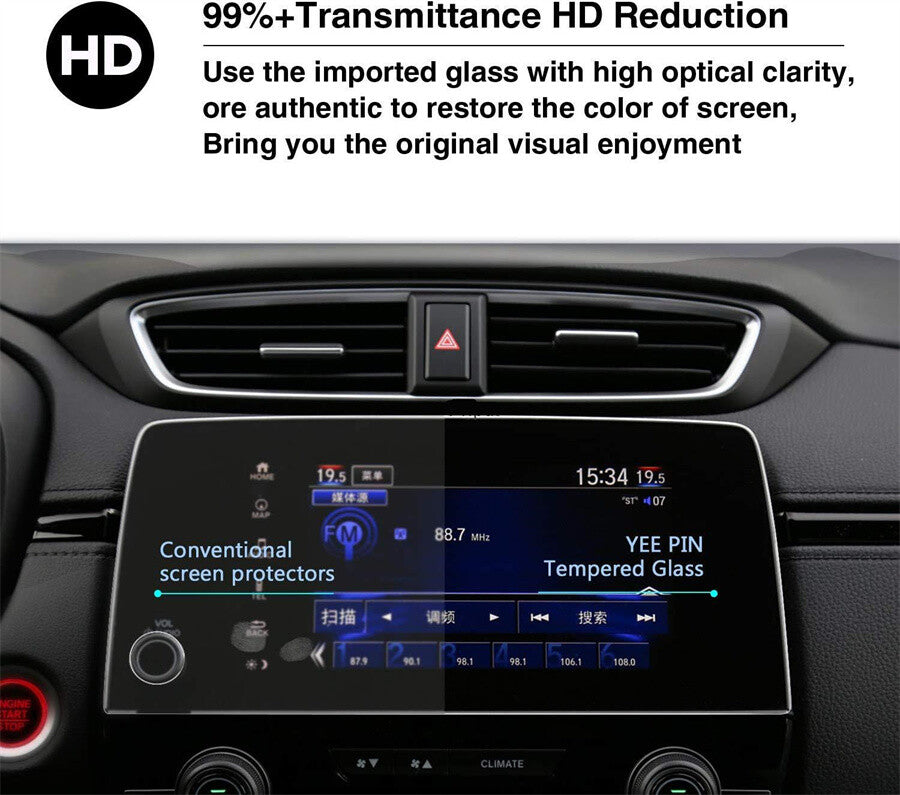 Car 7 Navigation Screen Film Tempered Glass Protector For 18-21 for Honda for CR-V CRV
