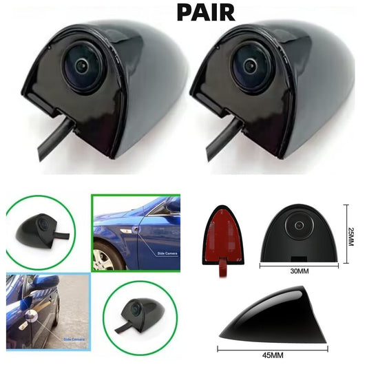 High-definition night vision IP67 side blind spot camera for car doors - Parts suitable for trucks, caravans, and vans. n