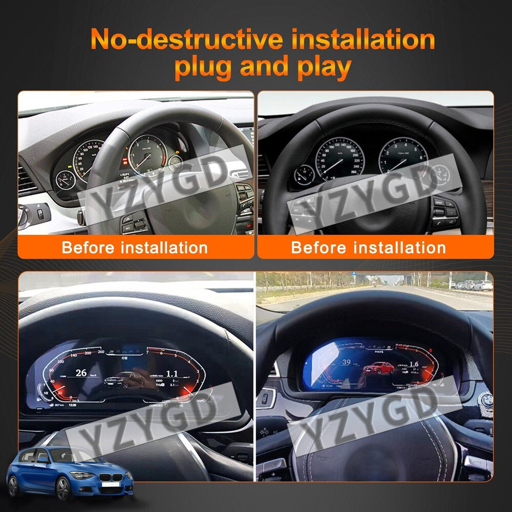 Digital LCD Cluster Instrument Speedometer 12.3 for BMW for X5 F15 X6 F16 2014-2017 Q