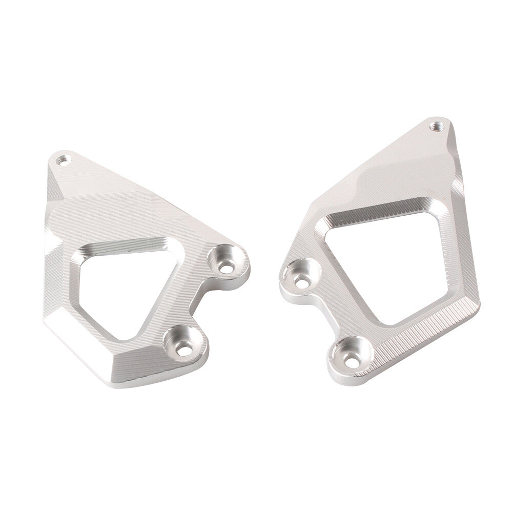 for BMW 2013 2014 R1200GS Silver Footrest Protector Foot Pegs Heel Guard Plates