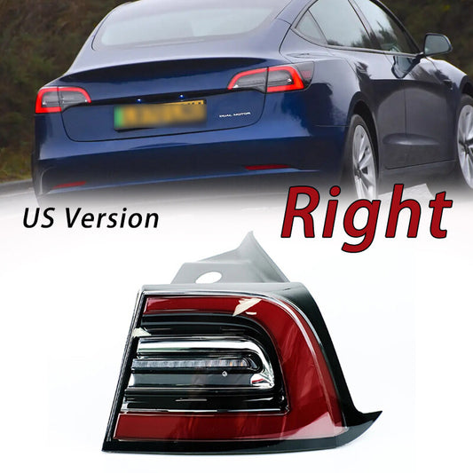 Right outer LED rear brake stop light taillight applicable to for Tesla Model 3 2017 - 2021