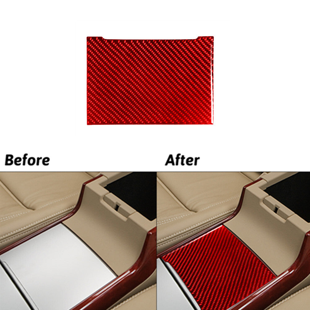 10Pcs Carbon Fiber Gear Shift Panel Cover for Subaru Legacy Outback 2010-2014 v