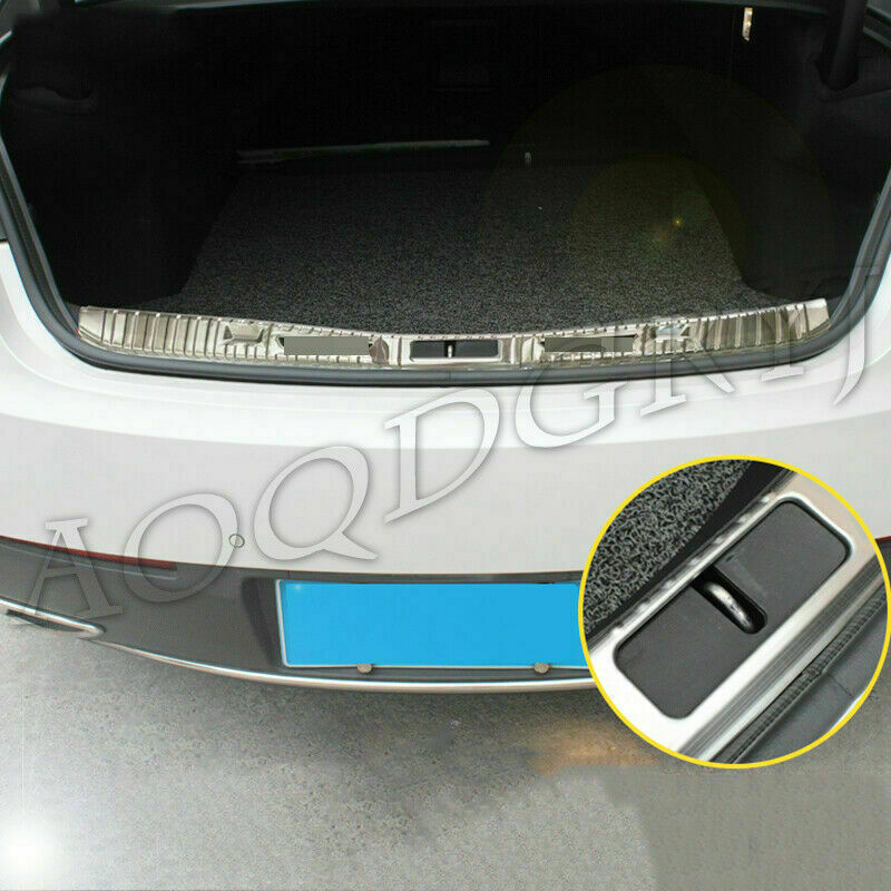 2X for Lincoln MKZ 2017-2020 Silver Rear Trunk Bumper Protector Cover Guard trim