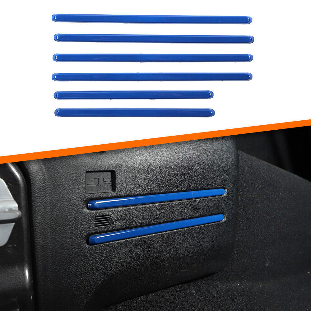 Blue Car Rear Trunk Cargo Decor Trim Strips Cover for Jeep for Wrangler JL 19-22 B n