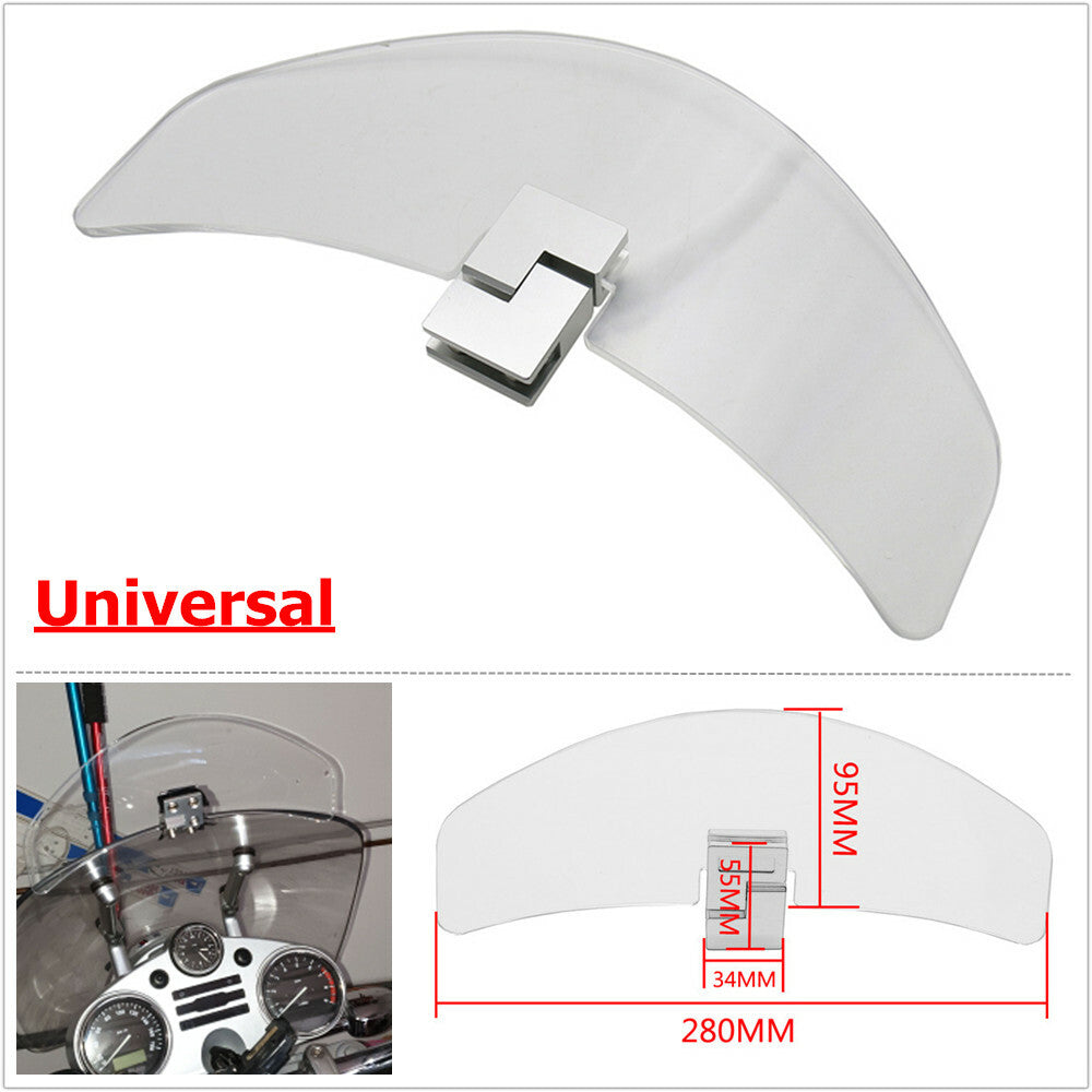 Motorcycle sports bicycle front shoe upper overlapping double-layer height-increasing windshield deflector rear wing - n