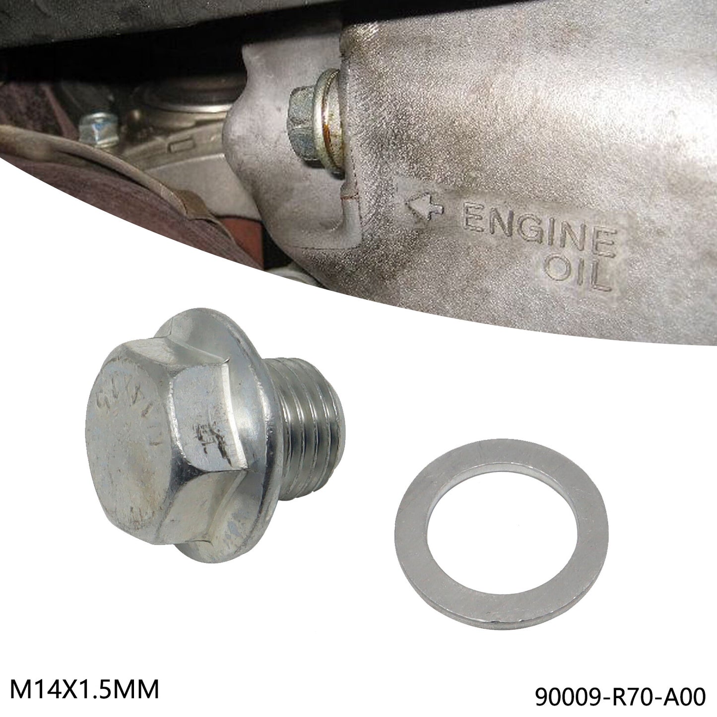 Engine Oil Pan Drain Sump Bolt Plug&Washer for Honda for Civic CR-V for Acura Accord MK6 Q