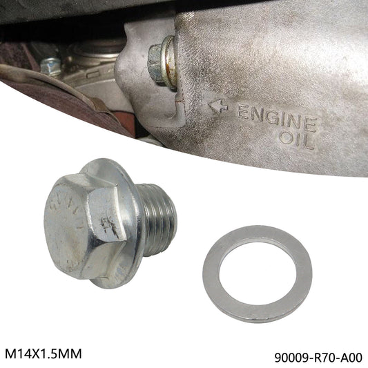 Engine Oil Pan Drain Sump Bolt Plug&Washer for Honda for Civic CR-V for Acura Accord MK6 Q