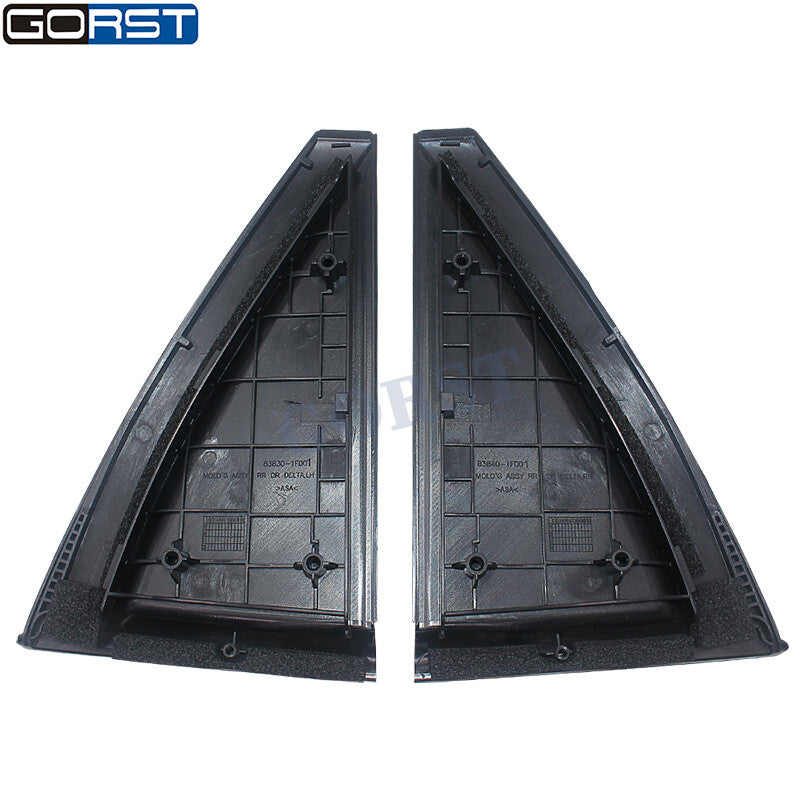 Pair Rear Door Outside Pillar Delta Molding for Kia 05-2010 83830-1F001 v