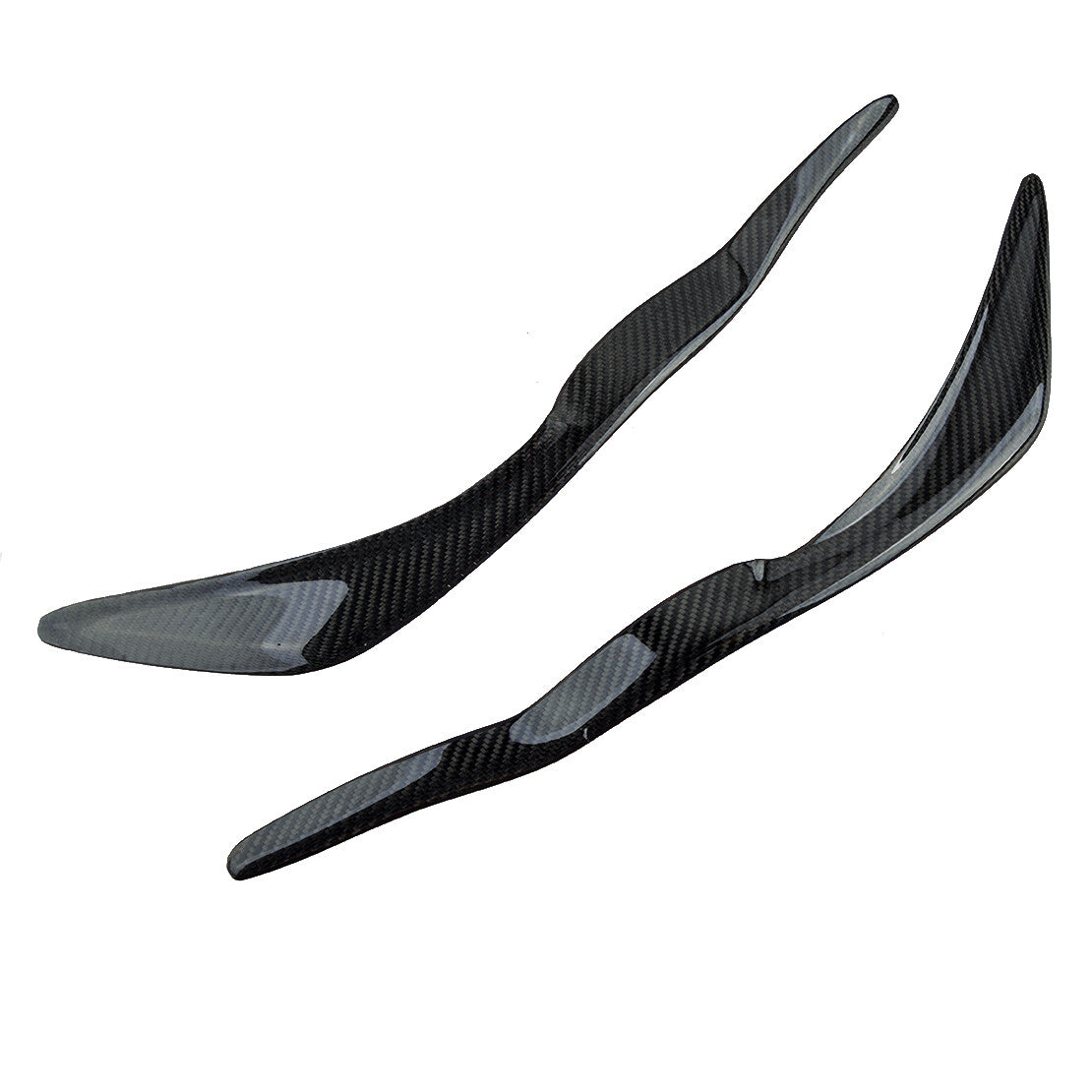 2pcs Carbon Fiber Headlight Eyebrow Eyelid Cover Trim Fit for for Lexus IS 2017-2020 v