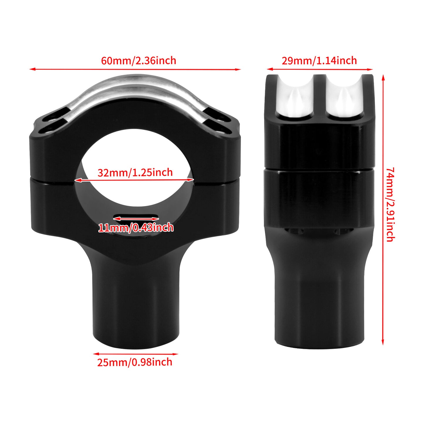 Chrome for Mini LED Turn Signal Running Indicator Blinker Light Fit for Harley Dyna Q