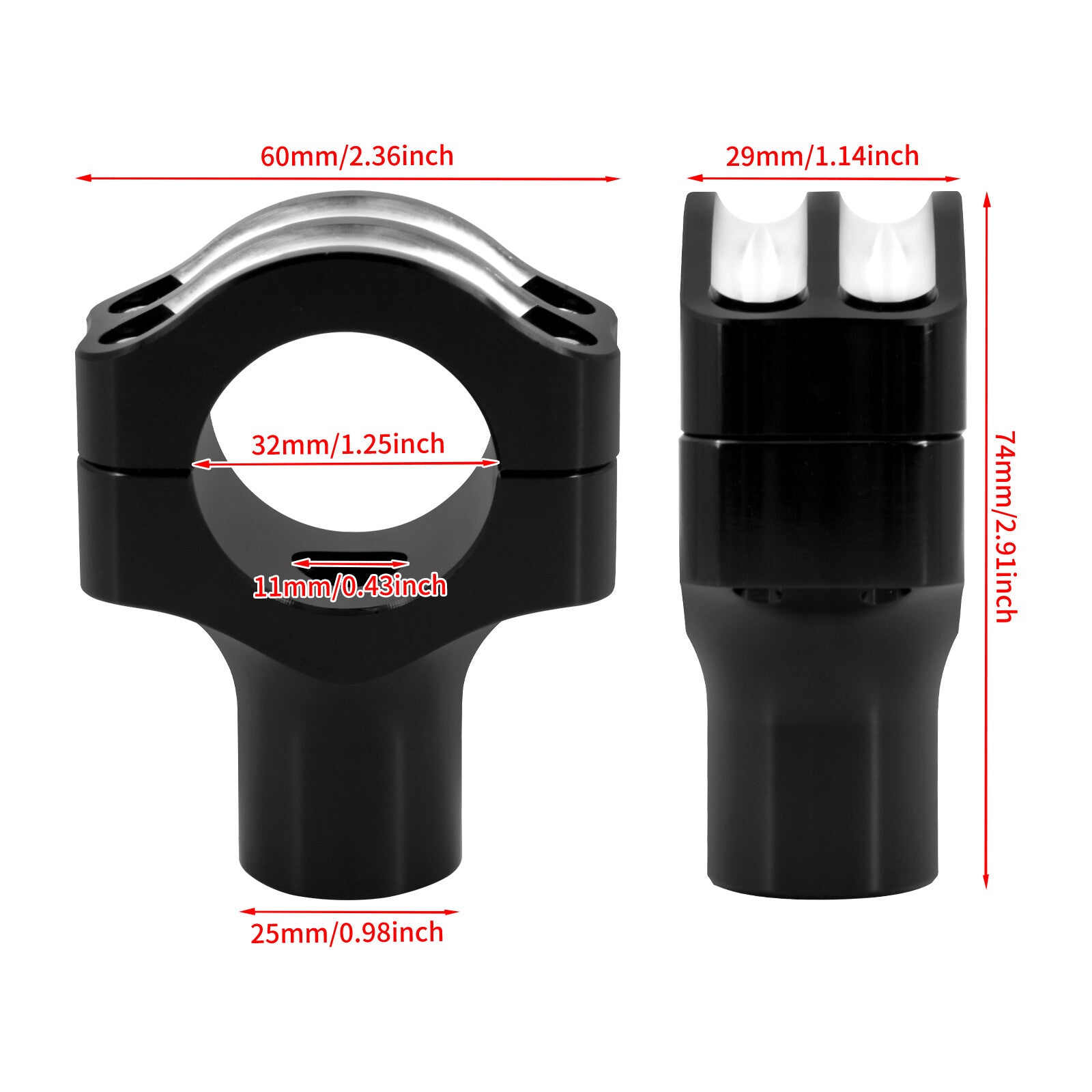 Chrome for Mini LED Turn Signal Running Indicator Blinker Light Fit for Harley Dyna Q