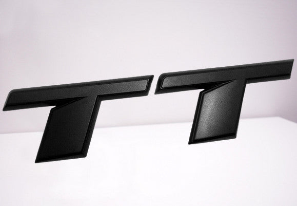 for Audi TT rear badge boots, trunk stickers, badges, nameplates, matte black