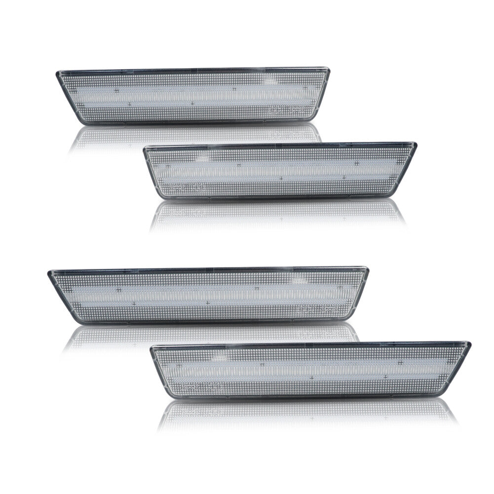 Amber/red front and rear LED side marker lights suitable for 08-14 for Dodge for Challenger transparent lens- v