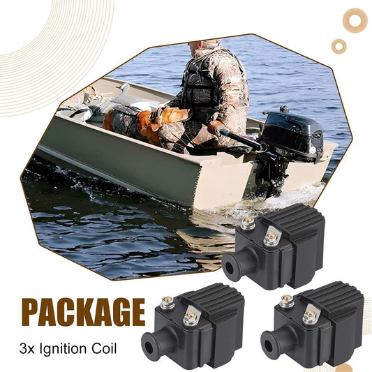 3× Ignition Coil 339-832757A4 for Mercury -Mercruiser 45 50 55 60 65 70 80 90 hp Q