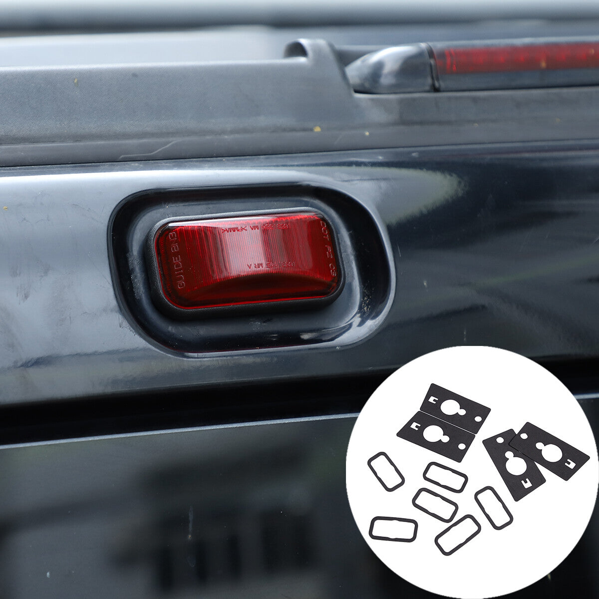 ABS carbon fiber window lift button frame decoration suitable for ECLIPSE 2006-2011- v