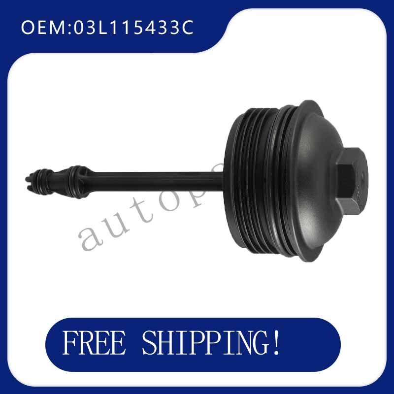 Engine Oil Filter Housing Cover Cap 03L115433C for VW for Golf 1.6 2.0TDI 2005-2013