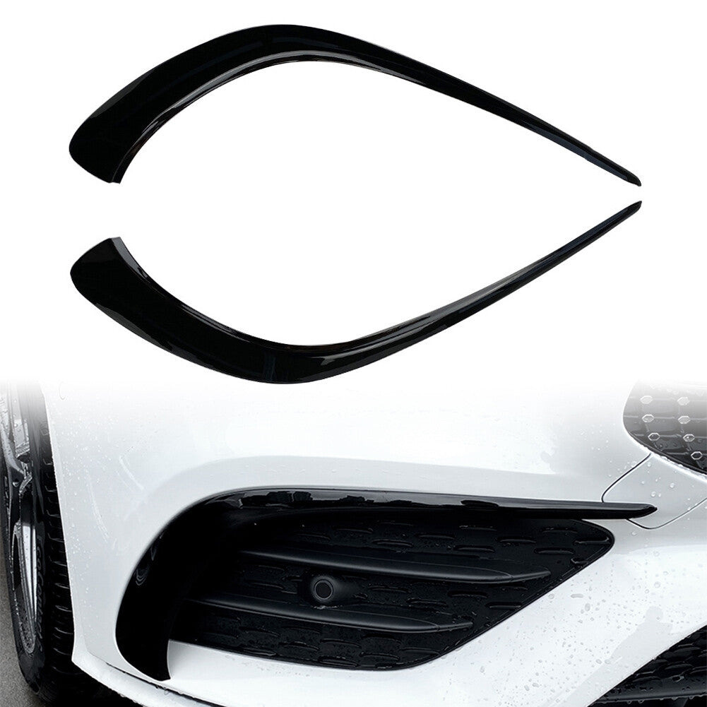 Car Front Bumper Lip Splitter Spoiler ABS Fit for Mercedes-Benz CLA C118 2020+