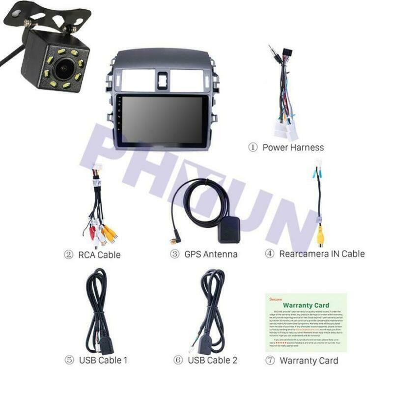 9 Stereo Radio MP5 Multimedia Player GPS w/ Backup Camera for Corolla 2008-2013