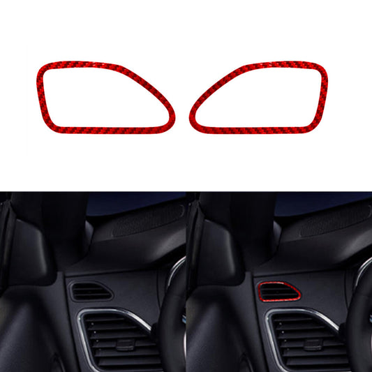 Carbon Fiber Passenger Dash Glove Box Cover Trim For Explorer 2020-2023 v