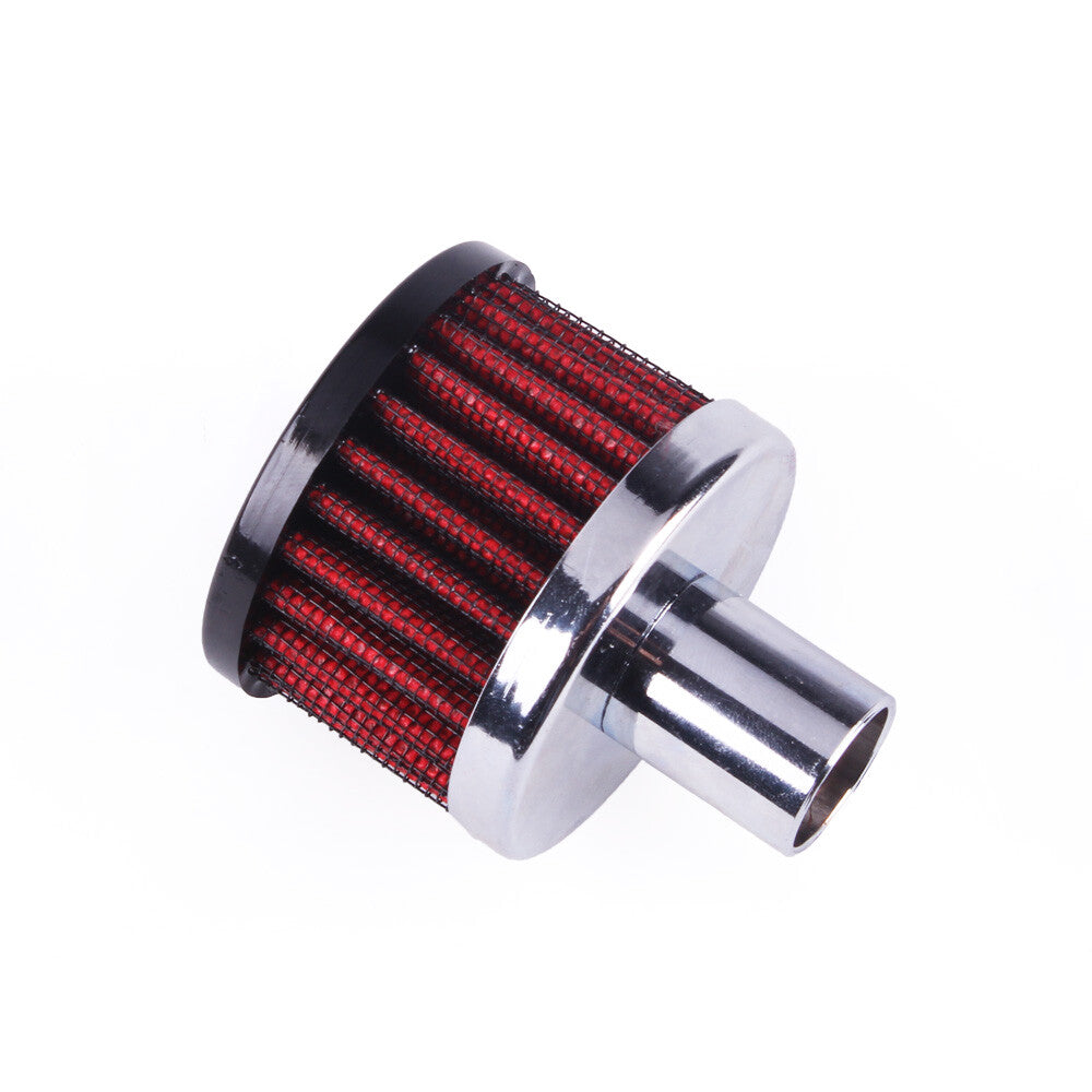 Filter Crankcase Breather Clamp On Round Chrome 3/4 in inlet Q