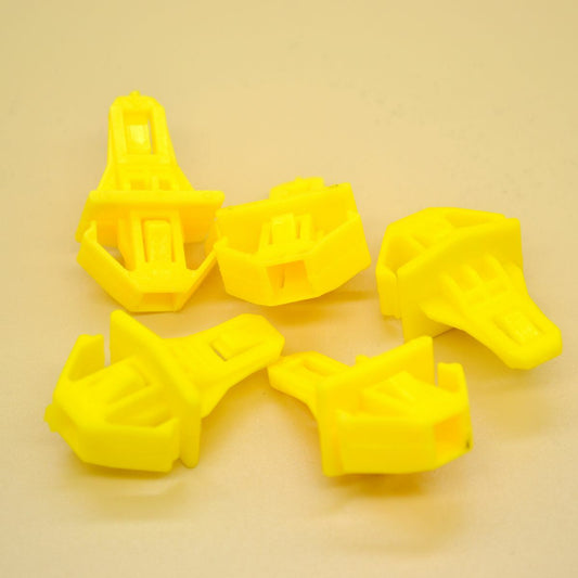 10pcs Yellow Radiator Grille Trim Bumper Moulding Retainer Clips for Honda for CR-V