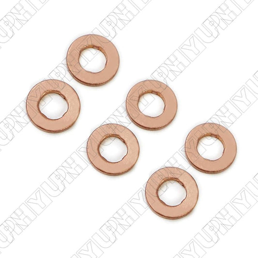 6Pcs Diesel Injector Copper Washers Seals for BMW F00VC17503 13532247156 2856436 Q